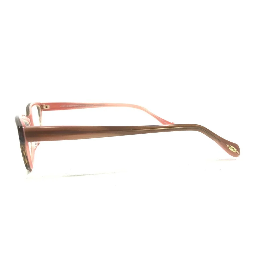 Oliver Peoples Devereaux OTPI Eyeglasses Frames Brown Pink Cat Eye 50-16-135